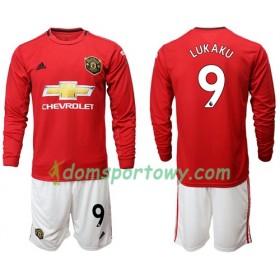 Koszulka Manchester United Lukaku 9 Dziecięcy Domowe Koszulki Piłkarskie 2019-2020 Długi Rękaw